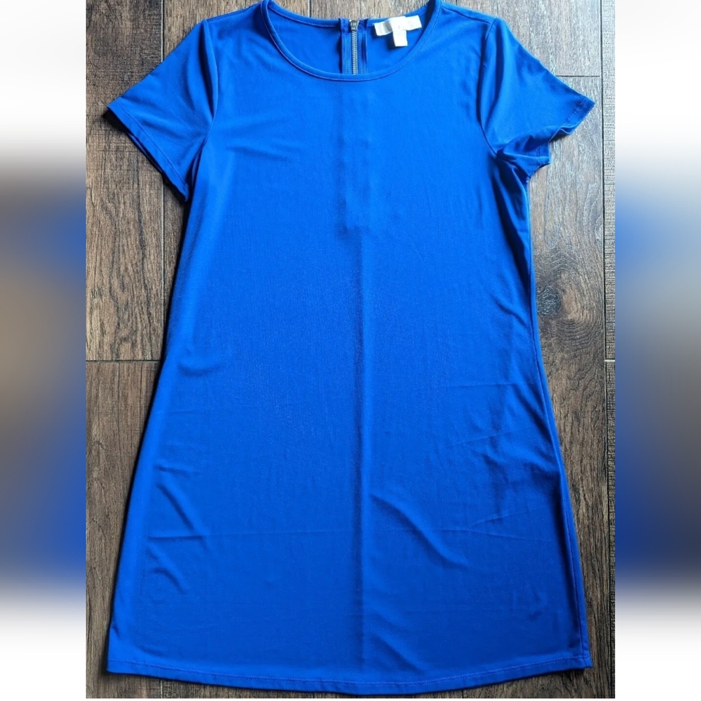 Michael Kors Womens Size Medium Azure Dress Career Wear W/ Accent Zipper Back